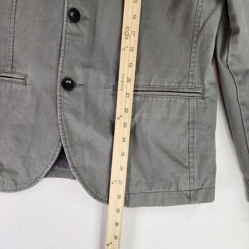 Kenneth Cole Jacket Womens Green Distressed Cargo Y2K Casualcore Button Up - Picture 6 of 14